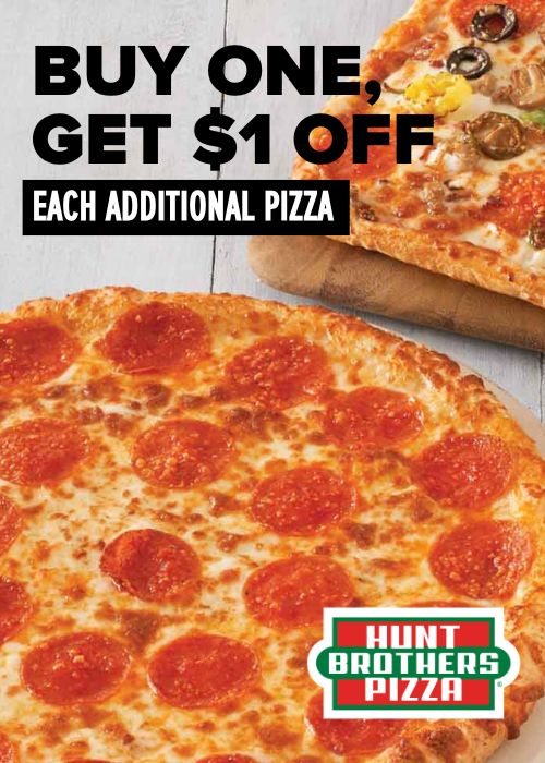 POPUP – Hunt Brothers Pizza – Buy One Get  title= Buy one get  alt=